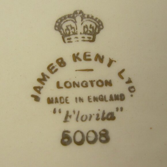 Vintage James Kent England 5008 Florita Serving Dish 9" - Picture 2 of 9